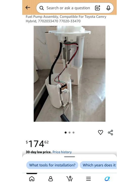 Unbranded Other - Electric Fuel Pump Assembly with Sending Unit